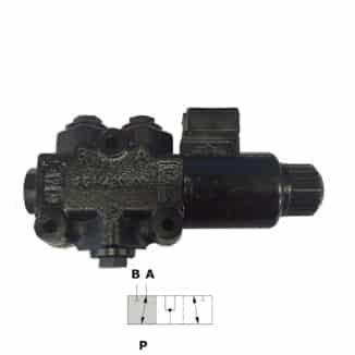 Walvoil Sähköinen 3-tieventtiili DFE052/3A 18ES-Y201-12VDC 3/8" 60L/min 3/8R
