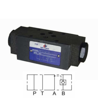 Cetop 3 Lukkoventtiili 40l/min 315bar, MPC-02B-50-50B