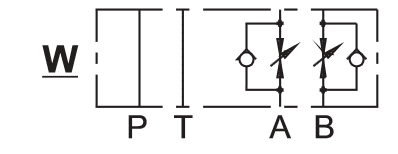 Cetop Virtauksensaatoventtiili MTC 02W 50 Cetop 3 Virtauksensäätöventtiili 40l/min 250bar, MTC-02W-50