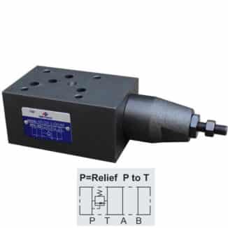 Paineenrajoitusventtiili Cetop 5 / NG10 70l/min 315bar, MR-03P-3-50-P