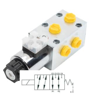 Sähköohjattu 6/2 Suuntaventtiili R3/8", E6238