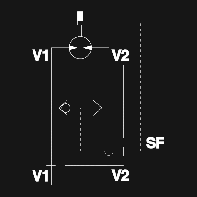 Jarruvapautusventtiili VSBF MS 1 2 V0334 01 Jarruvapautusventtiili VSBF MS 1/2", V0334