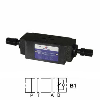 Virtauksensäätöventtiili Cetop 3 / NG6 30l/min 315bar, MTC-02-B-50-B