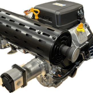Loncin V-2 764cc 24hp bensa 18kW/3600 2-tehopumppulla 83 L/MIN Yli 45bar paineella 25 l/min,Sähköstartilla