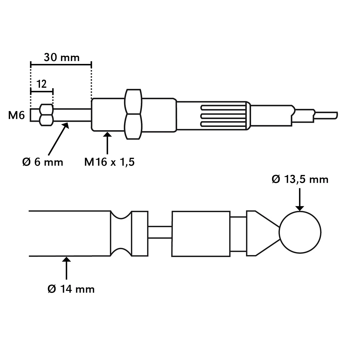 Joystick kaapeli 3m morse FM023055 01 Joystick kaapeli, 3m