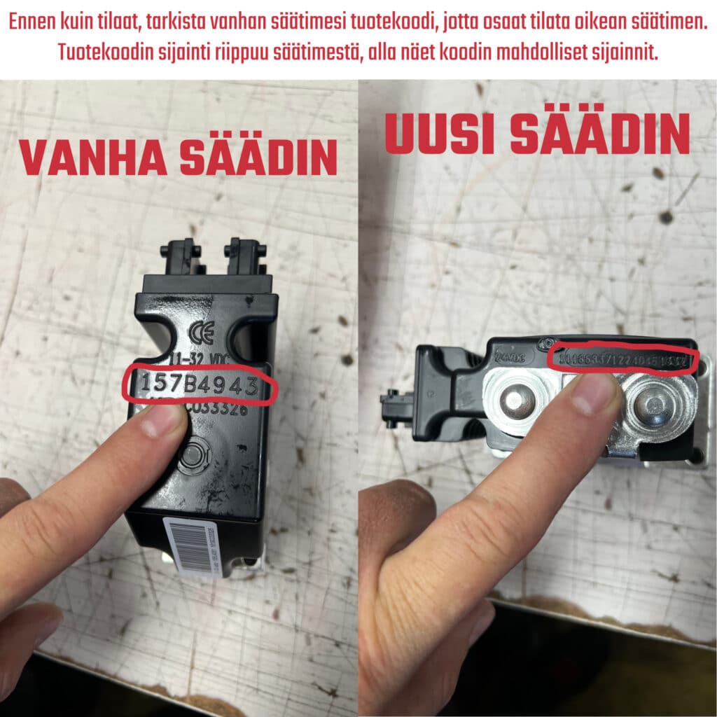 Danfoss saadin tuotekoodit