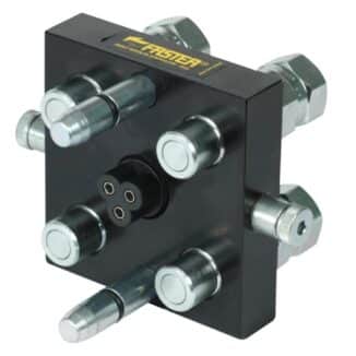 Multifaster Multipikaliitin x5 Mob. BSP 4x1/2" 1x3pin sk 40lpm 250bar 250bar 5F2P5061438GM 2P506 R3/8" 4-paik. mobile/3 pinninen sähköliitos
