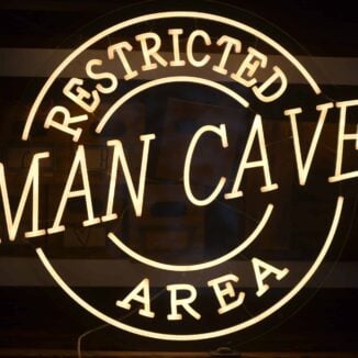 MAN CAVE restricted area Led neon valotaulu