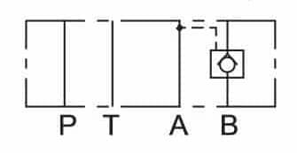 Vickers Cetop 3 moduliventtiili, 870023