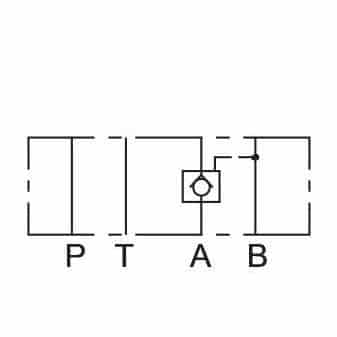 Vickers Cetop 3 moduliventtiili, 870024