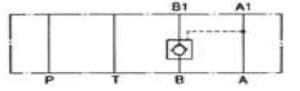 Vickers Cetop 3 moduliventtiili, 870036