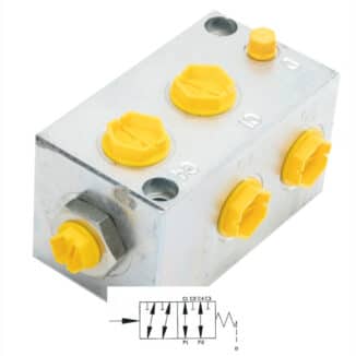 Paineohjattu 6/2 Suuntaventtiili R1/2", PJ6212