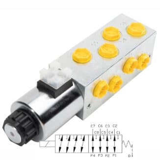 Sähköohjattu 12x2 suuntaventtiili R1/2", E12212