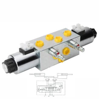 Sähköohjattu 8/3 suuntaventtiili R1/2", E8312PVU